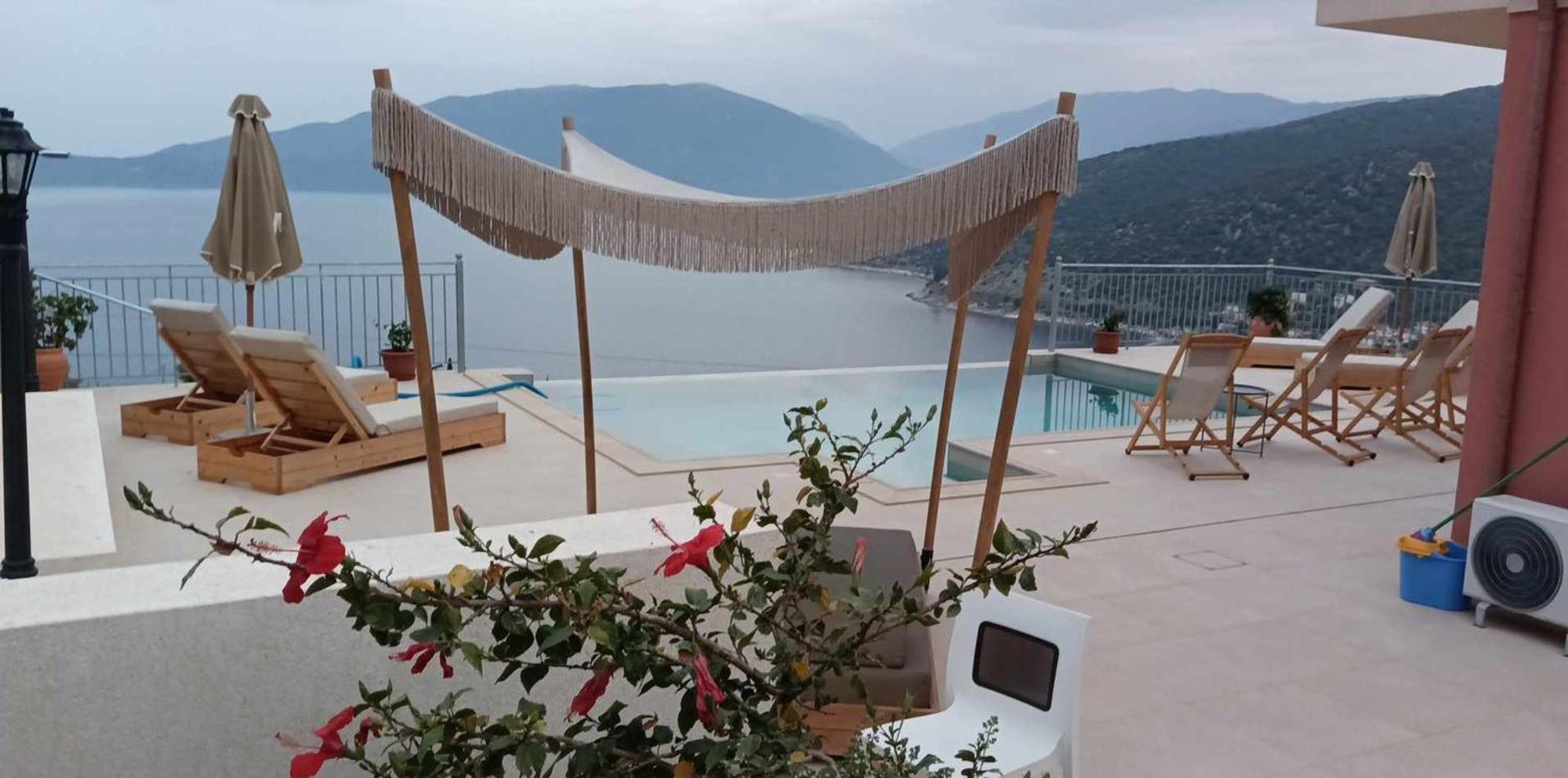 Augustela Villa Seaview Vacation Villa Agia Efimia エクステリア 写真